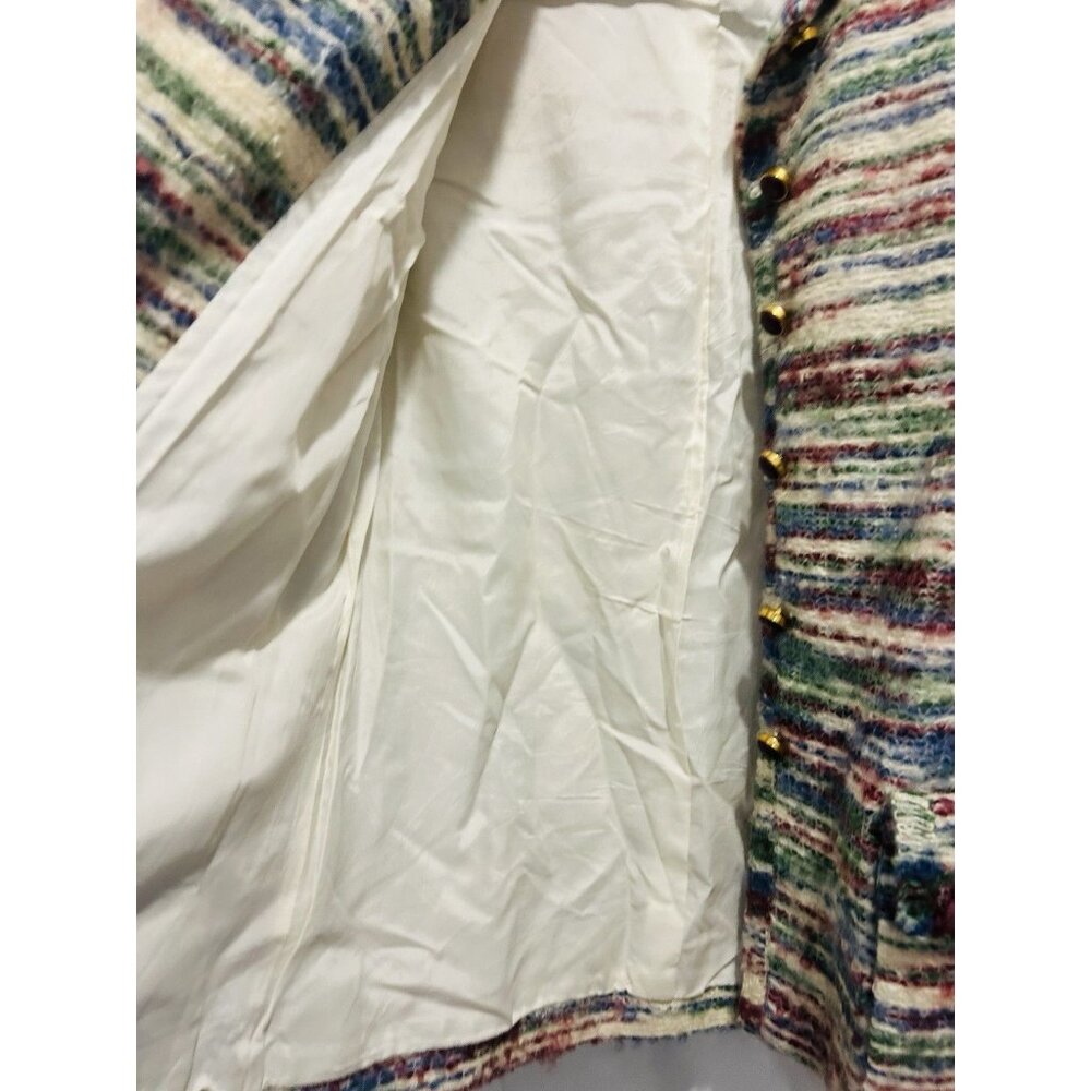 Vintage Quiet Wealth Womens Jacket Sz XS Tweed Channel Style Boucle Tweed Blazer - Picture 13 of 14